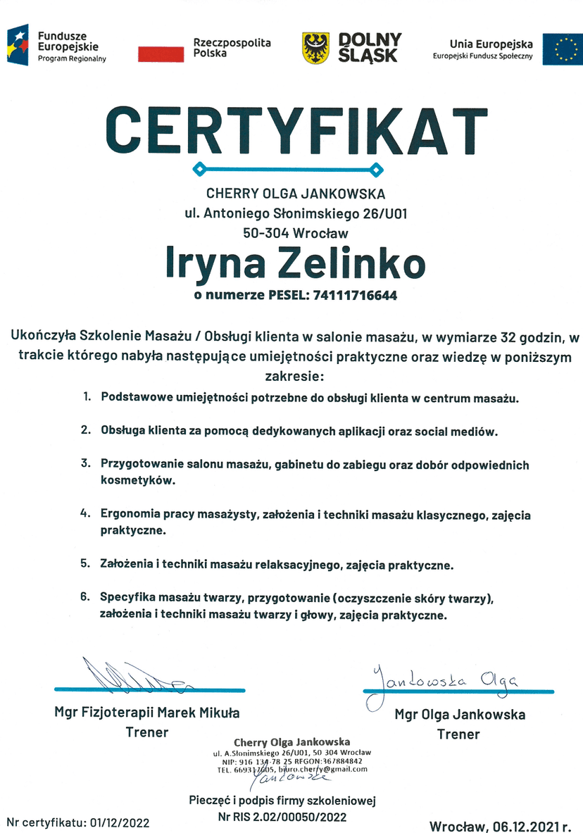 Certificate 11