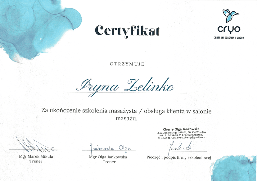 Certificate 2